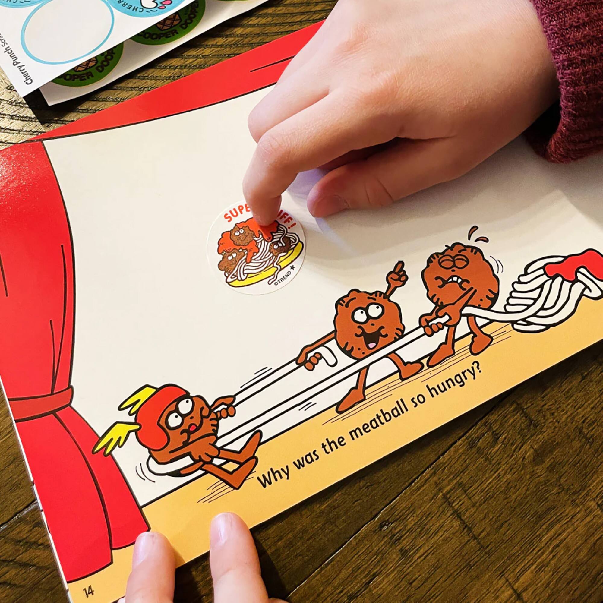 TREND Enterprises® All in Good Pun Sticker Collector Albums, 3ct.